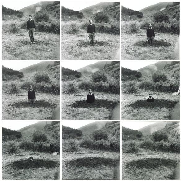 Self-Burial (Television Interference Project) 1969 by Keith Arnatt 1930-2008